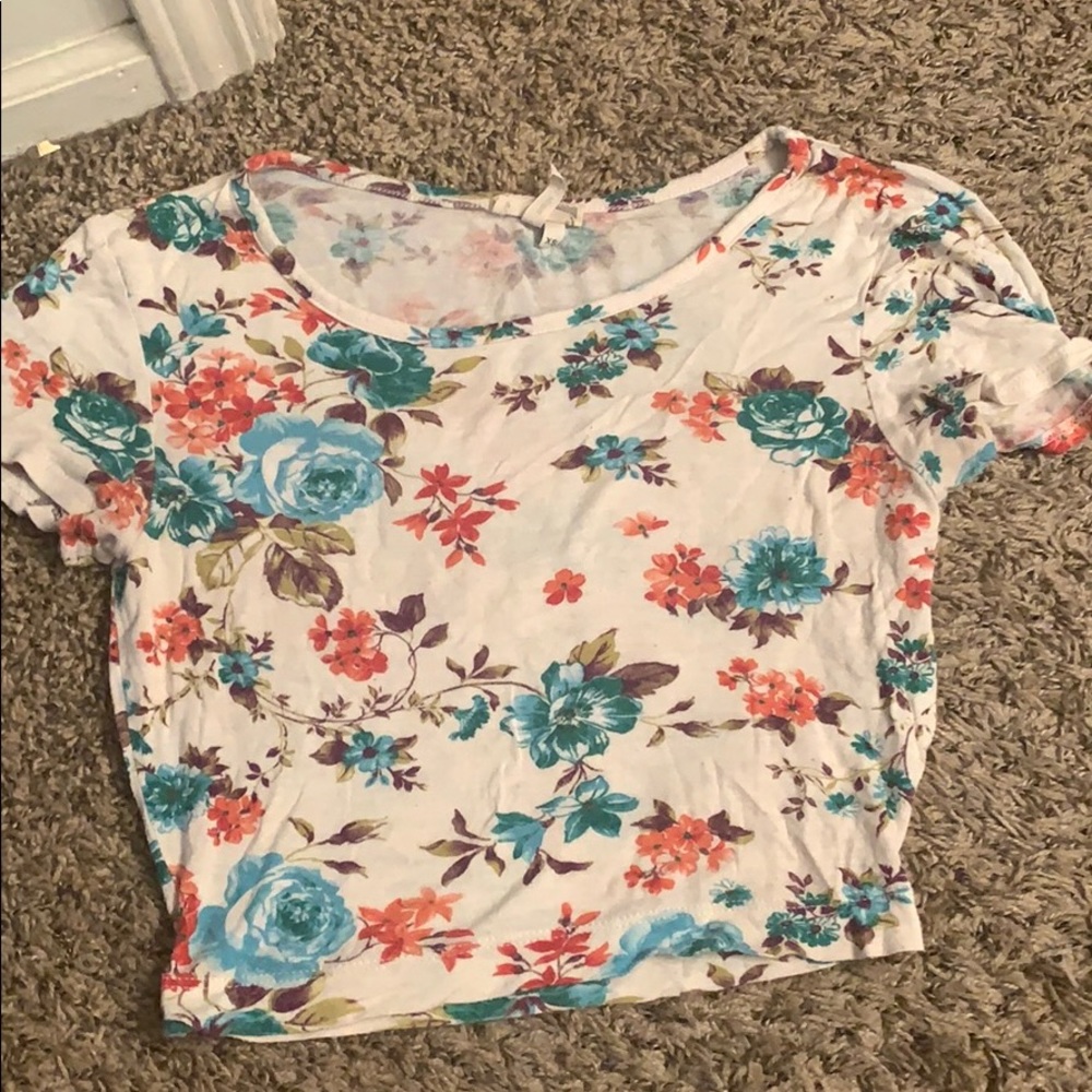 Floral crop top